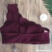 Roisay Lady Vintage High Waisted Swimsuit Two Pieces Scalloped Trim One Shoulder Bikini Party Bikini Set Wine B07PZ5PMVG